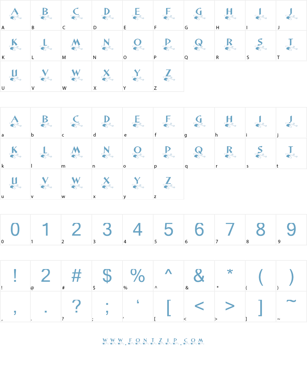 KR Little League Font Character